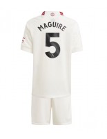 Manchester United Harry Maguire #5 Kolmaspaita Lasten 2023-24 Lyhythihainen (+ shortsit)